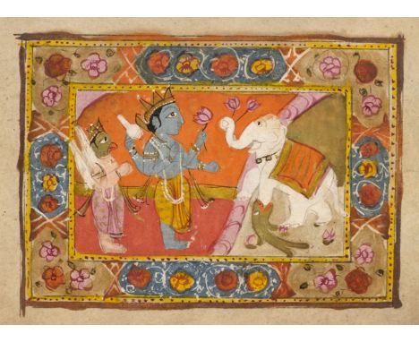 [Sanskrit manuscript]. [Extracts from the Mahabharata], Kashmir, c.1800-20, Sanskrit manuscript in black and red ink on laid 