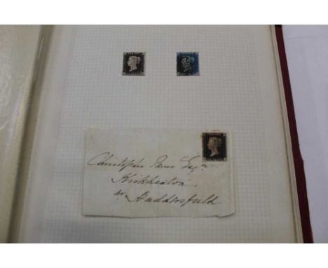 Stamp collection containing GB, Commonwealth and World items housed in albums and stockbooks, GB includes 1840 1d Black, 2d B