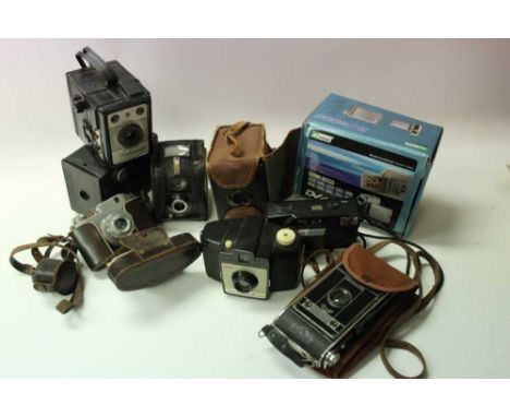 Ilford Sportsman, Kodak box brownies and other various camera (1 box)