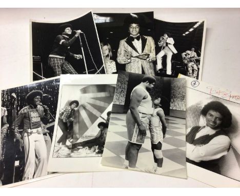 Michael Jackson 1970's and 1980's Black and White Press Release and Epic photographs. Featuring a young Michael Jackson and s