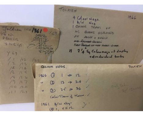 Of Tolkien interest: A unique group of colour and black and white negatives and colour transparencies original to Pamela Chan