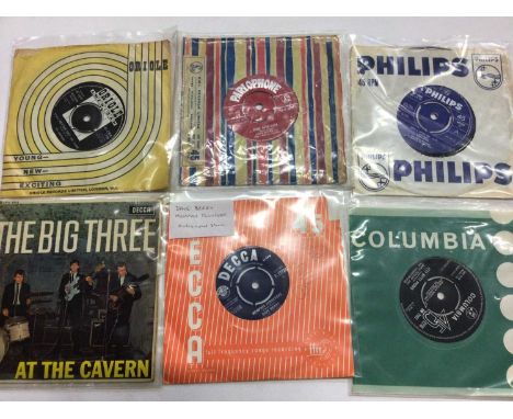 Selection of single records including Strangeloves, The Big Three, Rory Storm and the Hurricanes, Cheetahs, Robb Storme Group