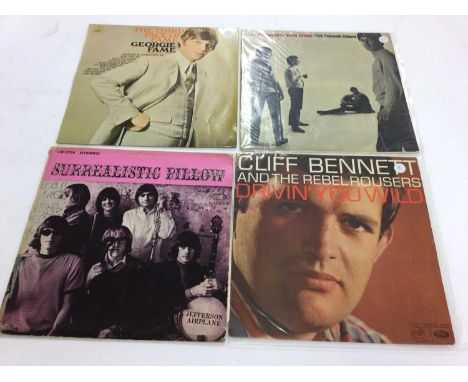Box of approx 85 LP records including Cliff Bennett, Spencer Davis Group, Georgie Fame, Elton John, Jefferson Airplane, Buddy