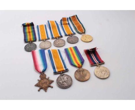 First World War 1914 - 15 Star and War medal named to 17824 PTE. J. Reeve. Suff. R, together with a First World War pair comp