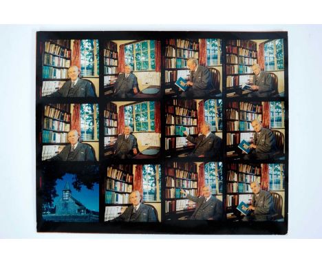Pamela Chandler (1928-1993) four colour contact sheets taken of J. R, R. Tolkien and his wife Edith ,together with a black an