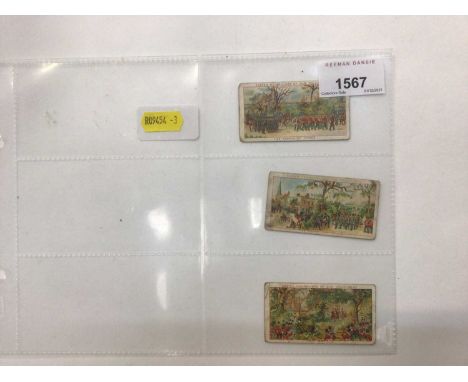 Cigarette Cards - Edwards, Ringer &amp; Bigg 1897. Easter Manoeuvres of our Volunteers. Set of three cards. Together with R &