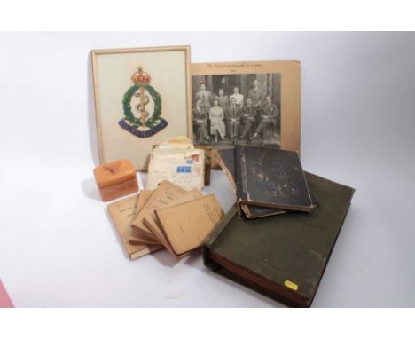 Interesting Second World War and later extensive archive of letters, photograph albums and training manuals relating to Capta