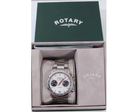 Rotary Les Originales Avenger stainless steel wristwatch, 40mm diameter, boxed with manual and spare linksCondition report: N