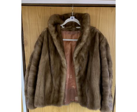 Light brown fur jacket
