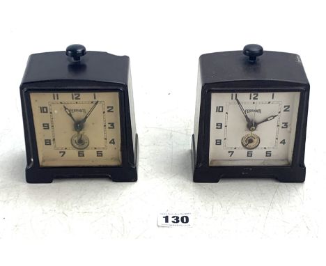 2 vintage Ferranti alarm clocks