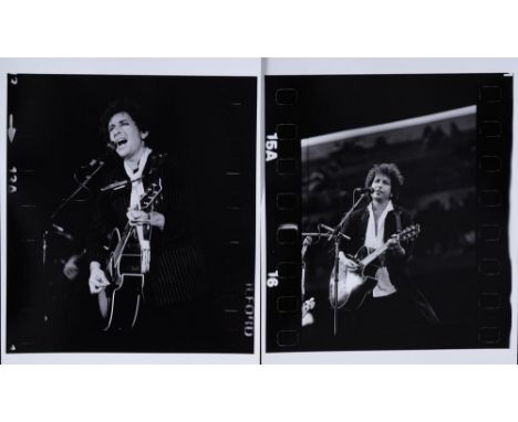 MIMMO CHIANURA (B. 1947) [Bob Dylan]Two photographs of Bob Dylan (b. 1941), Milan 1984 Gelatin silver prints, printed later. 