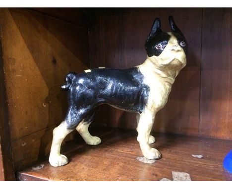 A cast iron model of a dog