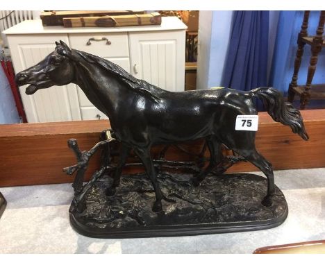 A cast model of a Horse