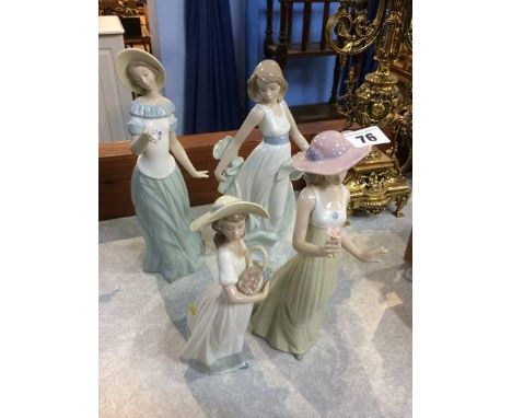 Four Nao figures of Ladies