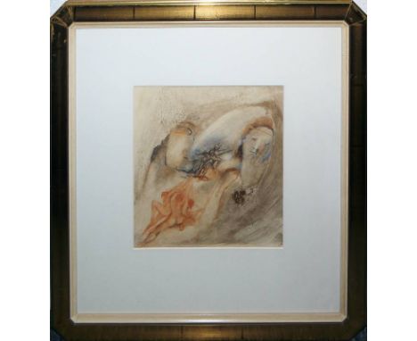Cäsar Radetzky, Pierre Marie Brisson &amp;amp; Anna Minardo: Gemälde/Carborundum &amp;amp; Aquarell, alle drei Arbeiten gerah