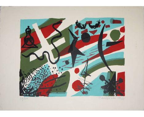 Hans Kuhn, 15 Lithographien, darunter eine Mappe von 1948Hans Kuhn, 1905 - Baden-Baden - 1991, 1924-26 Studium bei Ludwig Mei