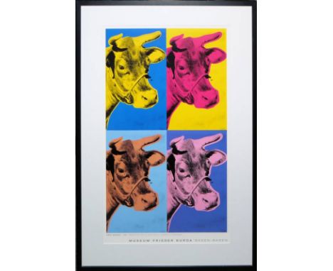 Andy Warhol, "Cow", Siebdruck, Ausstellungsplakat Museum Frieder Burda, Baden-Baden, gerahmtAndy Warhol, 1928 Pittsburgh - 19