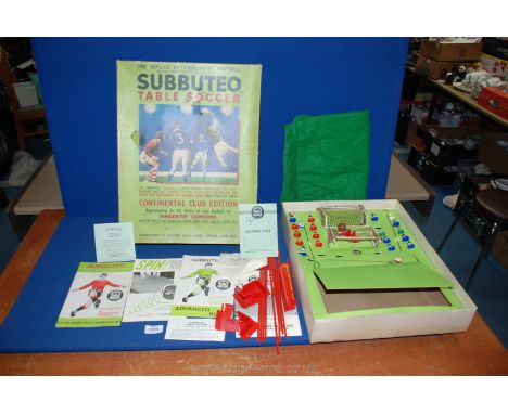 A Subbuteo table soccer Game.