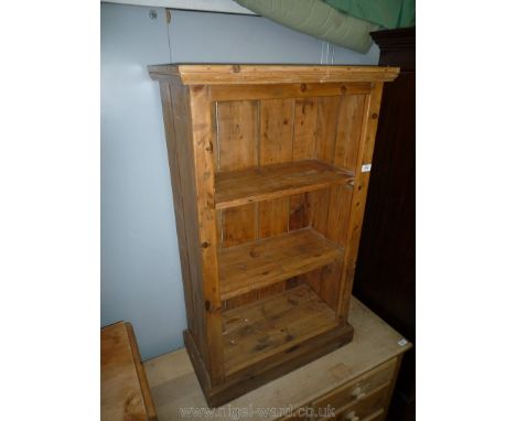 A Pine floor standing Shelf Unit, 26 1/8'' wide x 27 1/8'' deep x 43'' high