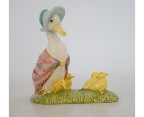 Sixteen John Beswick Beatrix Potter figures, including Jemima and her Ducklings, Peter in the watering can and Mrs Tiggywinkl