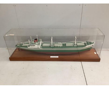 A Norman Hill scale model of the M.V. Welsh Trident, S.D. 14 cargo ship designed and built by Austin and Pickersgill Ltd, Sun