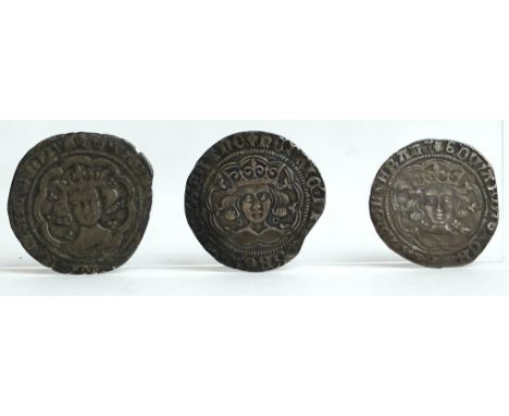 British hammered silver coins, an Edward III (1327-77) groat, 4.4g, a Henry VI (1422-61) groat, annulet issue, c.1422-27, Cal