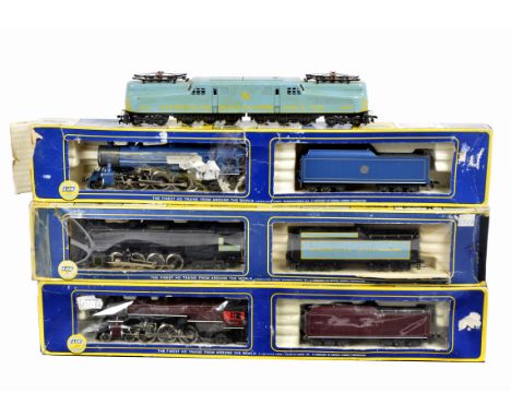 AHM American H0 Gauge various Lines Locomotives, 5061-E American Railroads 2-8-4 Berkshire No 759, New Jersey Central  Heavy 