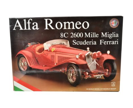 Rivarossi Pocher Alfa Romeo Kit, a boxed and factory sealed 1:8 scale K81 Alfa Romeo 8C 2600 Mille Miglia Scuderia Ferrari ki