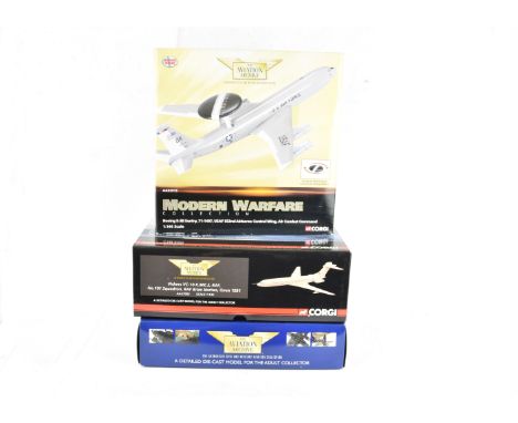 Corgi Aviation Archive, a boxed trio including  limited edition 1:72 scale AA34802 Vickers Wellington No 99 Sqn, and 1:144 sc