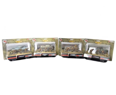 Corgi WWII and Korean War Models, a boxed group of 1:50 scale models, including Skirmish CC60109 Churchill tank and paratroop