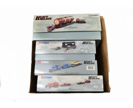 Corgi Heavy Haulage Models, a boxed group of 1:50 scale limited edition vehicles comprising, 18002 Pickfords Scammell Contrac