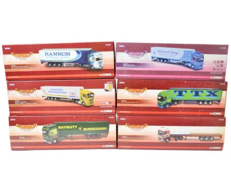 Corgi Hauliers of Renown, a boxed group of 1:50 scale limited edition articulated trucks, comprising fridge trailers CC13731 