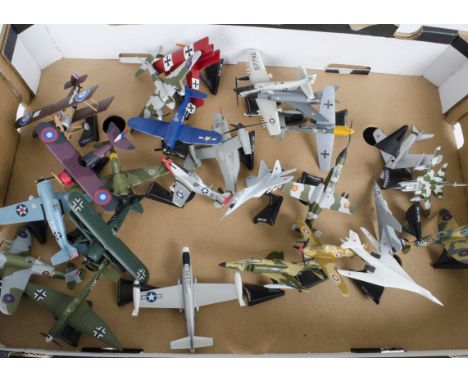 Smaller scale diecast military aircraft, An international selection of aircraft, including Mig 15, Corsair, Mustang FW 190, S