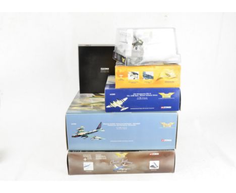 Corgi Aviation Archive and Precision Cast, a boxed group of models some limited edition comprising, 1:144 scale AA33503 Boein