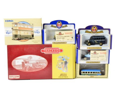 Boxed Modern Diecast Vehicles, 1:43 and similar scale mostly vintage commercial and private vehicles, including Vanguards (9)