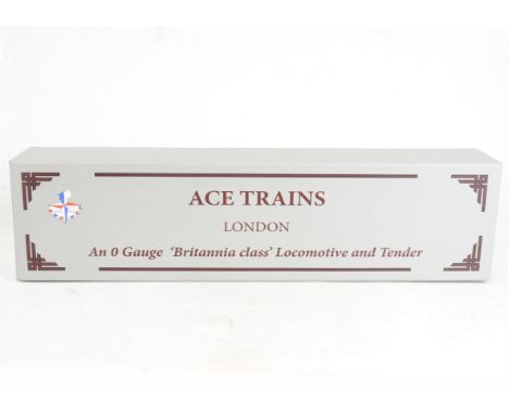 An ACE Trains 0 Gauge Coarse-scale 2/3 rail E/27 BR 'Britannia' Class 4-6-2 Locomotive and Tender, in late BR lined green liv