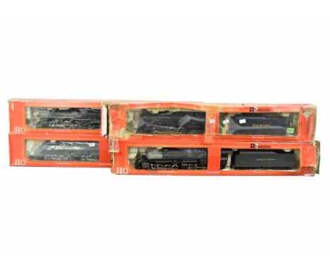 Various Lines and makers American H0 Gauge Diesel Locomotives,  Like-Like Ontario Northland GP-38  1803, Kato 37-1720 Wiscons