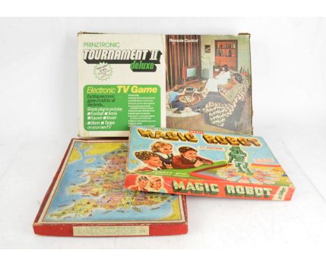 1950s and Later Games and Toys, various boxed items including Crossfire, Escape From Colditz, Merit Magic Robot, Net a Ball, 