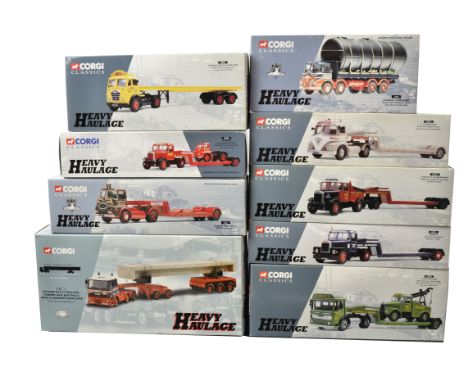Corgi Heavy Haulage Models, a boxed collection of 1:50 scale models, some limited edition, comprising,  31003 AEC Ergomatic C