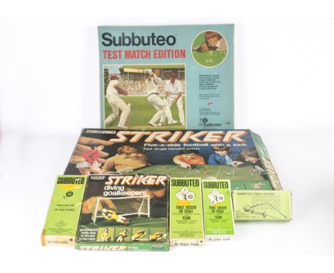 Subbuteo Striker and Scalextric, Subbuteo Test Match Edition, Football Teams, QPR, Crystal Palace, West Ham (one player broke