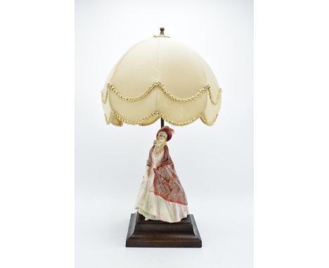 Royal Doulton figural table lamp consisting of Paisley Shawl HN1932. The figure appears to be in good condition though as its