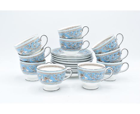A collection of Wedgwood Florentine to consist of 10 cups and saucers (20 pieces). In good condition with no obvious damage o