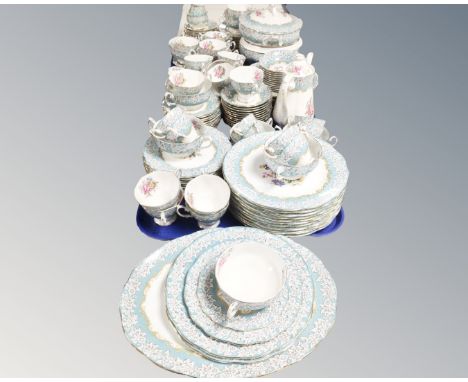 An extensive Royal Albert Enchantment bone china tea and dinner service of approximately 134 pieces CONDITION REPORT: There i