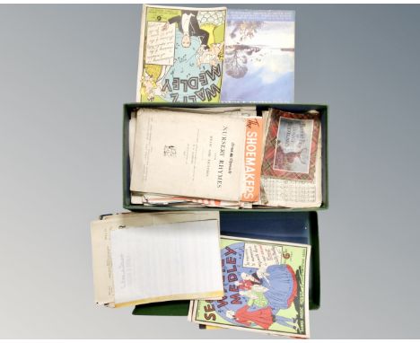 A box of vintage music books 