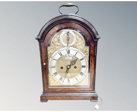 A fine mahogany-cased twin-fusee repeating verge bracket clock, signed John Taylor, London, third-quarter 18th century, the b