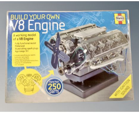 A Haynes Build Your Own V8 Engine kit in box  