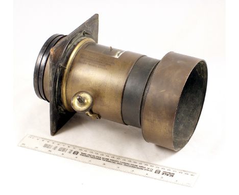 A LARGE Dallmeyer 4B (f4) Lens with Internal Apertures. #25426 circa mid 1870s. Apertures close smoothly until around f11, th