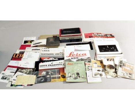 Leica R &amp; Leicaflex Books, Manuals &amp; Brochures etc. To include a good selection of Leica R brochures, leaflets &amp; 
