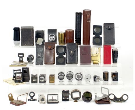 Quantity of Auxiliary View &amp; Sports Finders etc. Including examples by Adams &amp; Co, Robot etc. Also several early spor