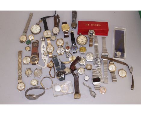 A quantity of wristwatches to include automatic &amp; mechanical MuDu, Timex, Sekonda, Everite, Ingersoll etc, one gold &amp;